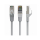 Kabel komputerowy Gembird RJ-45/RJ-45, kat.6A, S/FTP, szary, 0.25m